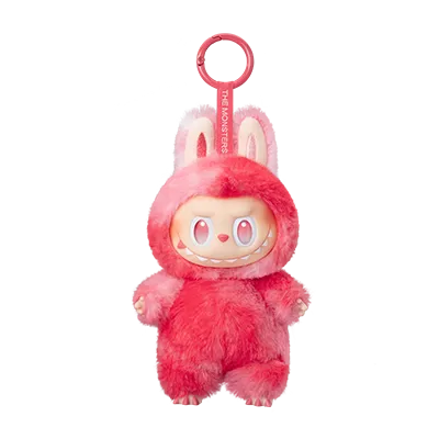 Plush toy with a pink color scheme on a white background
