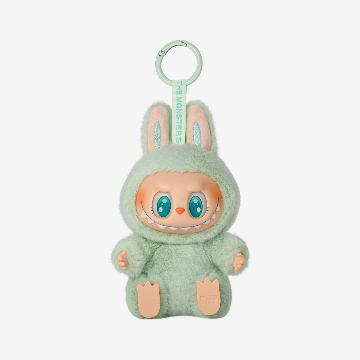 Plush toy with a character design on a white background